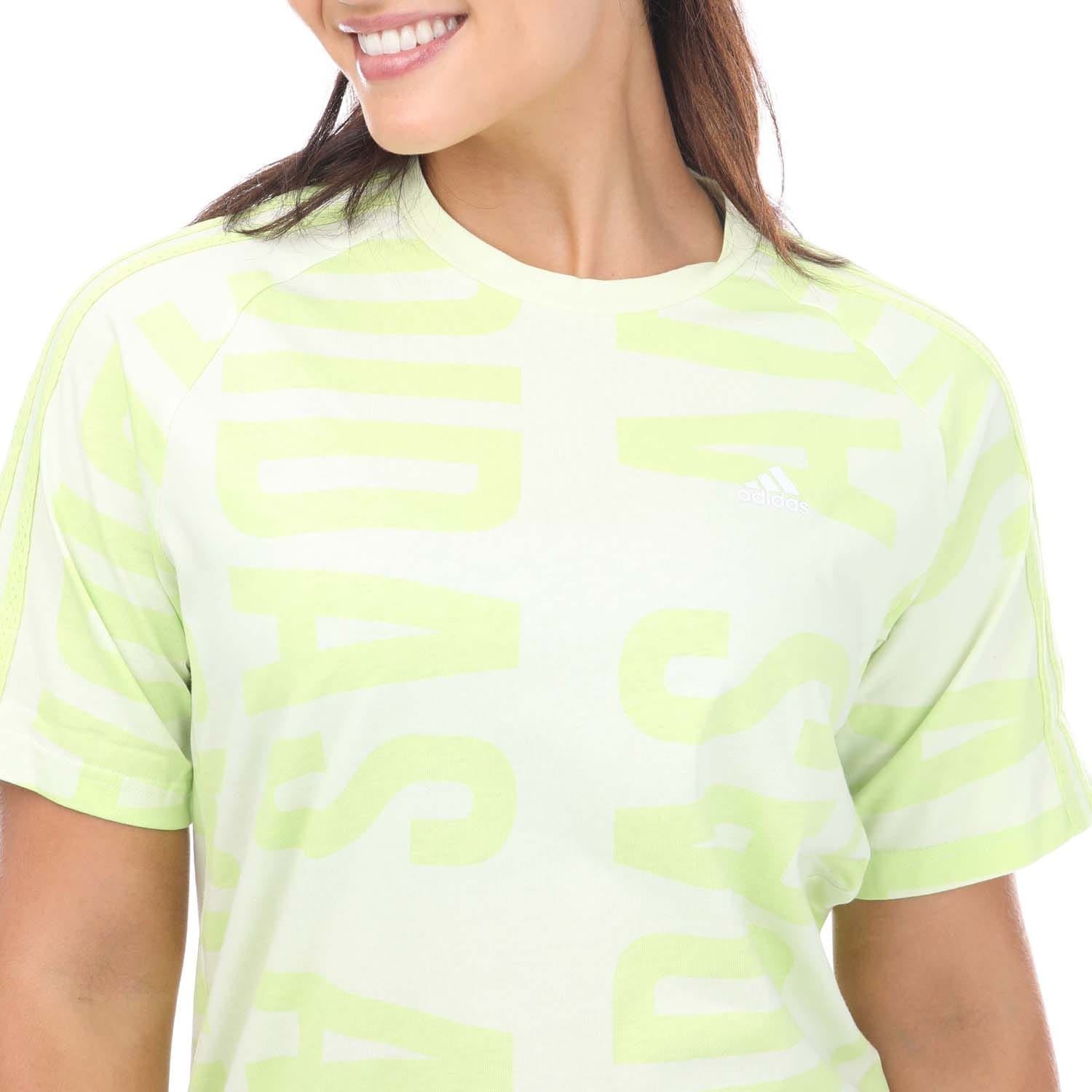 adidas Essentials Allover Print T-Shirt Dress