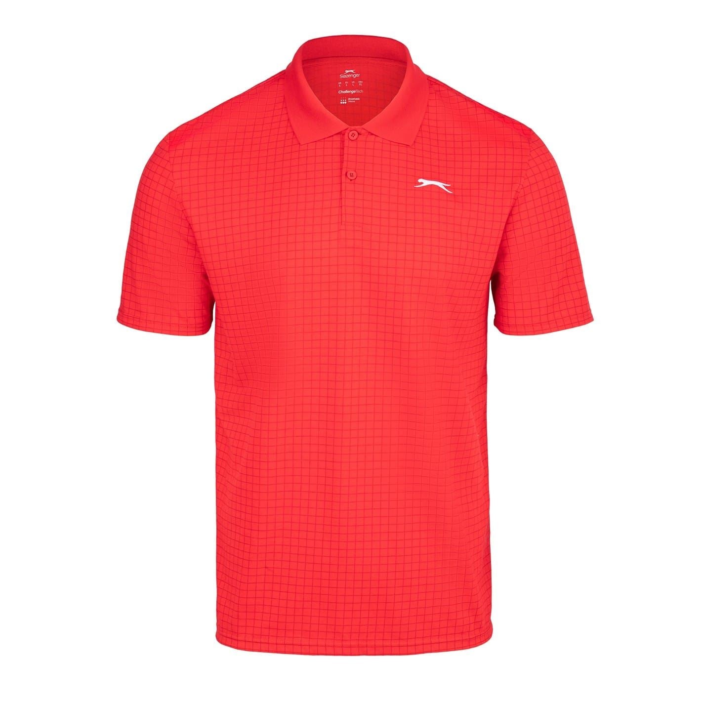 Slazenger Mens Check Golf Polo