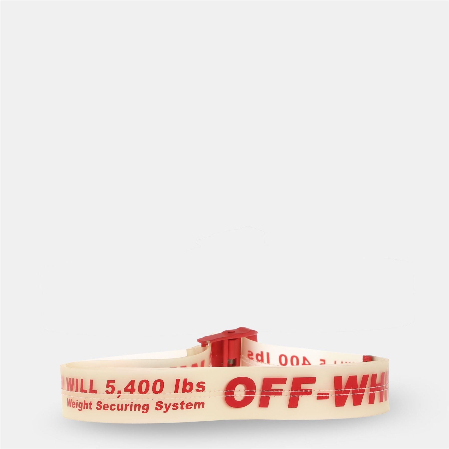Off White Plastic Industrial Belt
