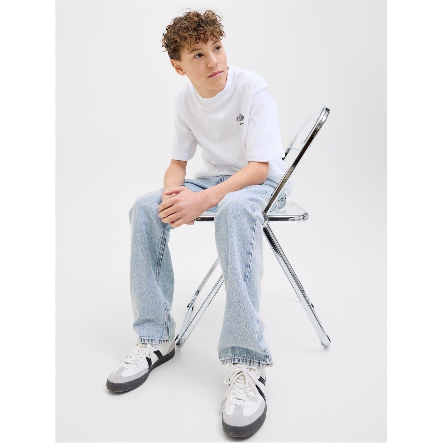 Jack and Jones Chris Wide Leg Relaxed Fit Jeans