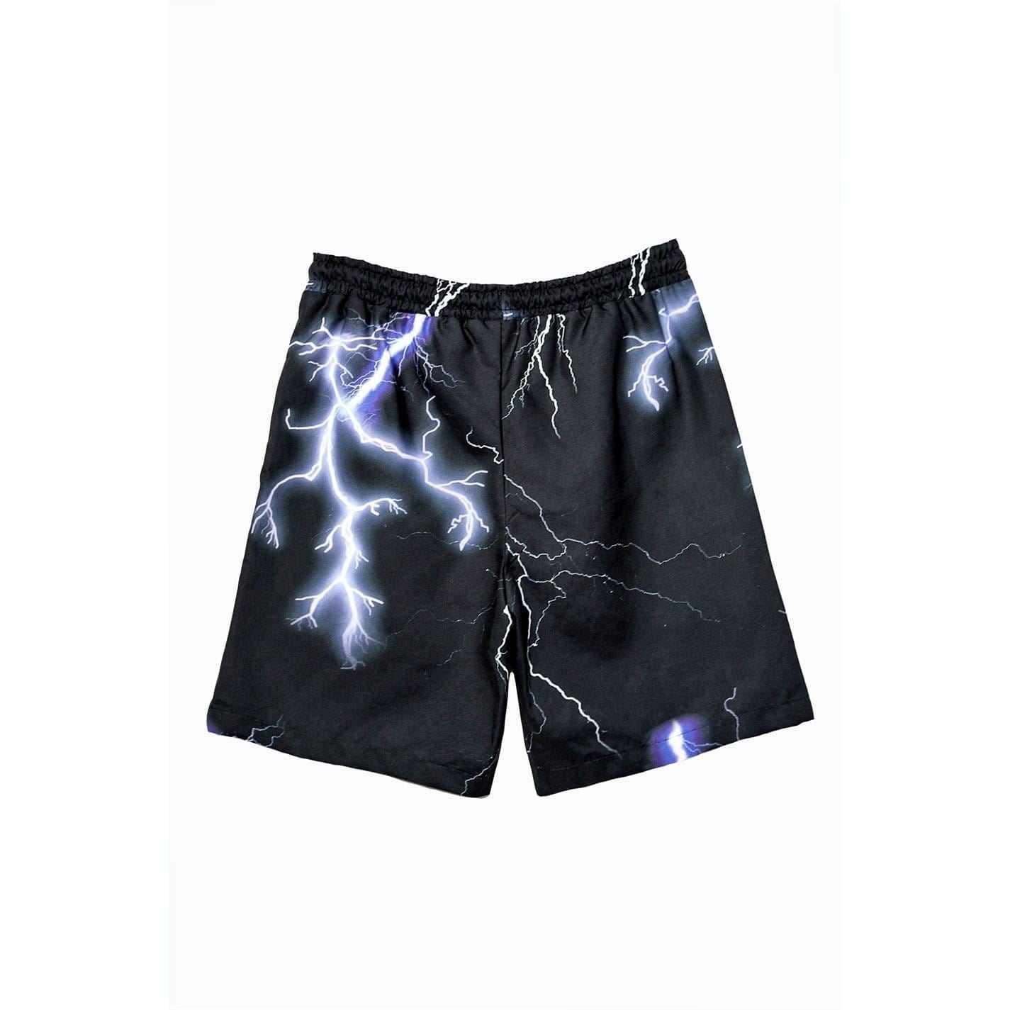 Hype Lightening Graphic Print Swim Shorts Juniors