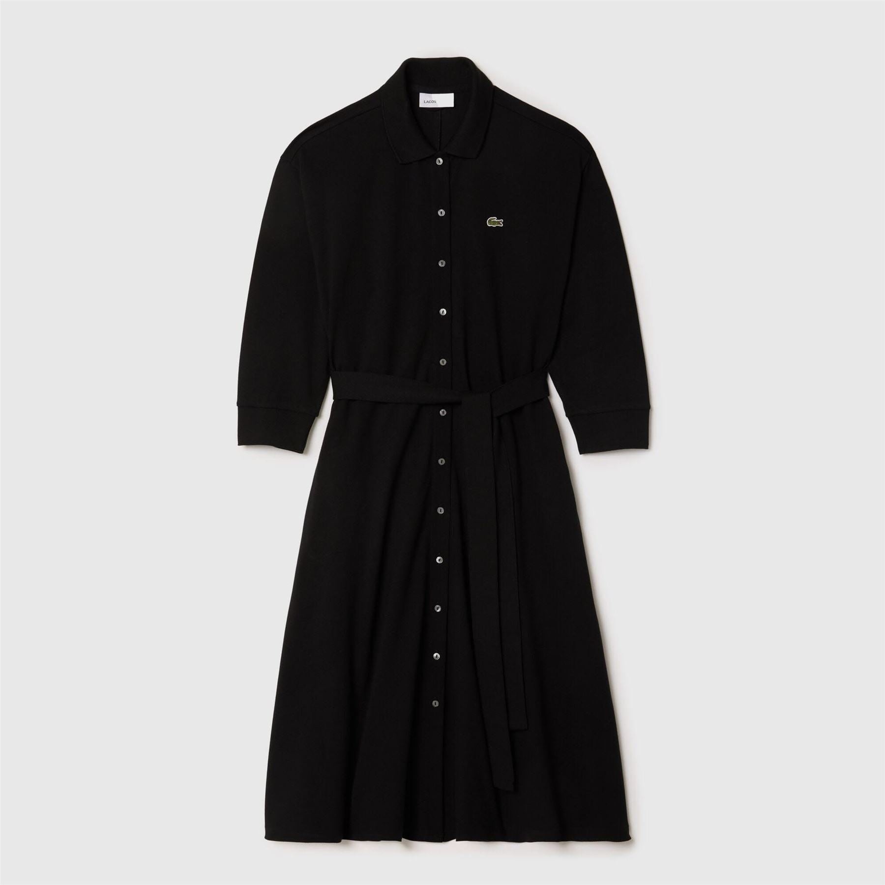 Lacoste 3/4 Sleeve Pique Polo Dress