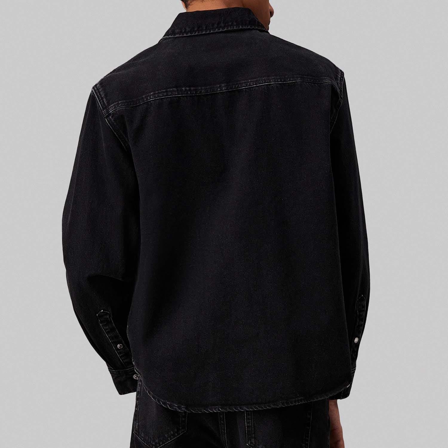 Calvin Klein Regular-Fit Linear Denim Shirt