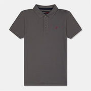 Farah Bugsworth Embroidered Collared Short Sleeve Polo Shirt