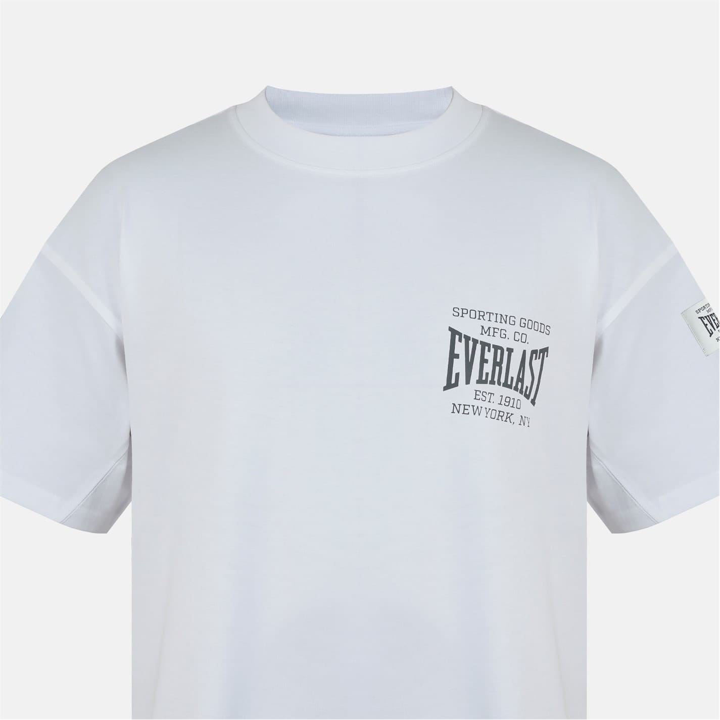 Everlast NYC Rib Crew Neck Short Sleeve Boyfriend T-Shirt