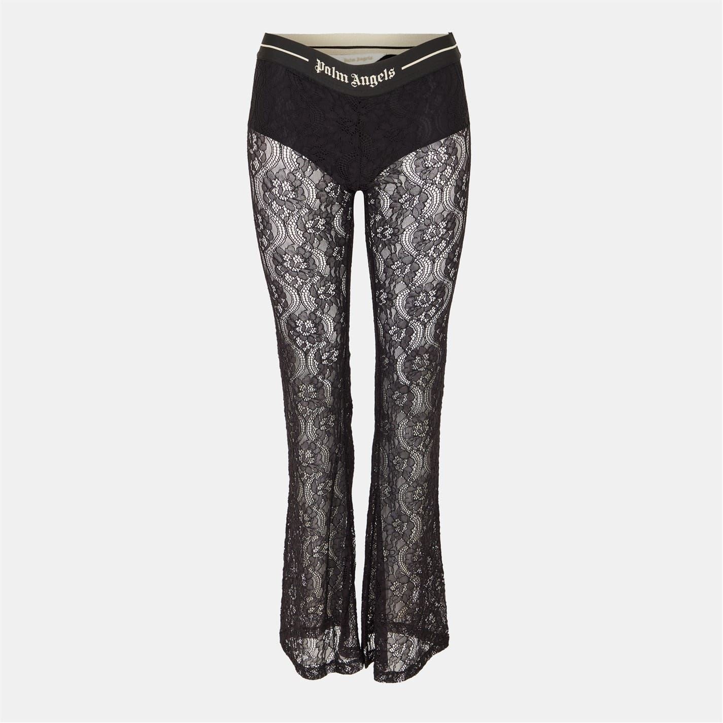 Palm Angels Floral Patterned Flared Pants