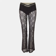 Palm Angels Floral Patterned Flared Pants