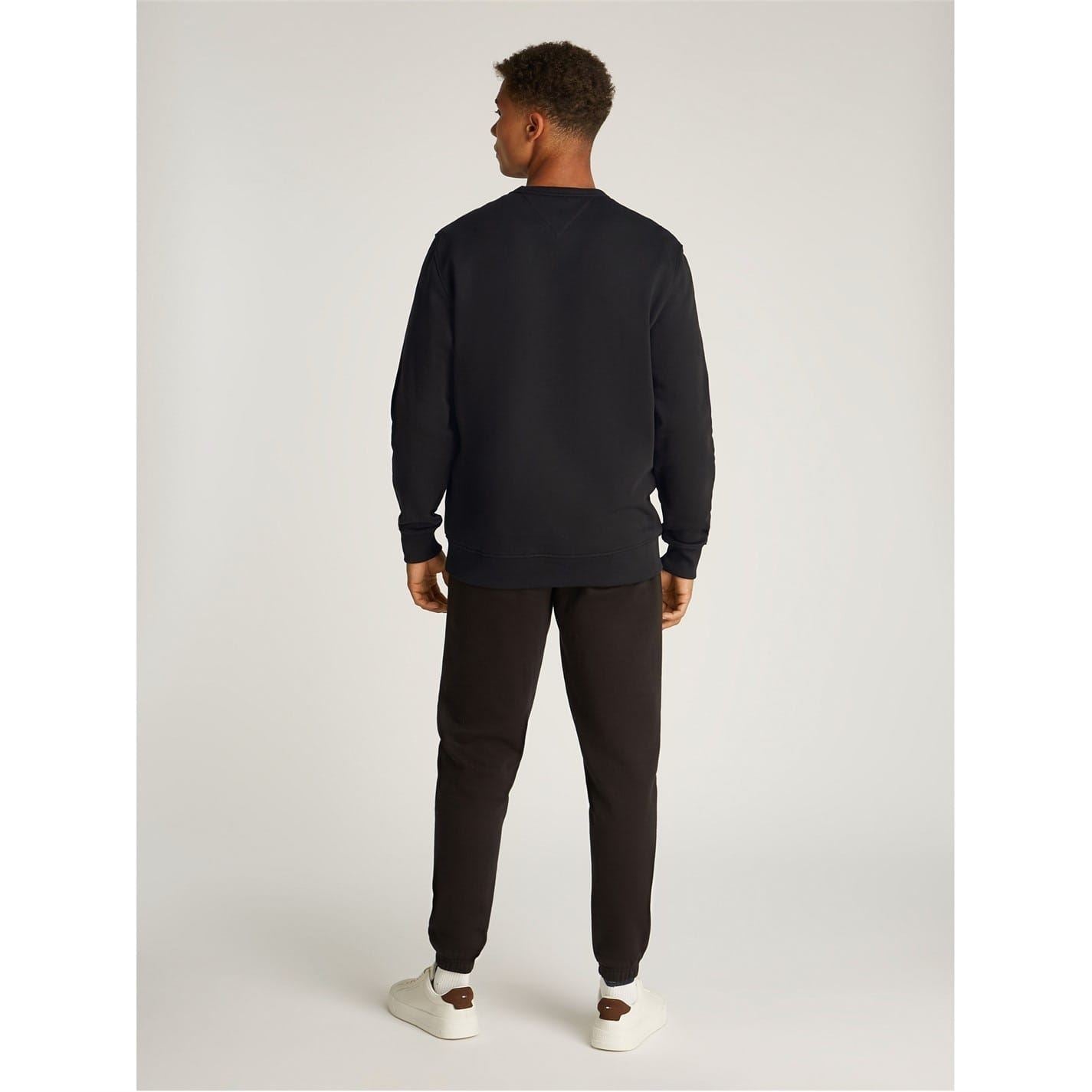 Tommy Jeans TJM Rubber Badge Regular Fit Crew Neck Long Sleeve Sweatshirt