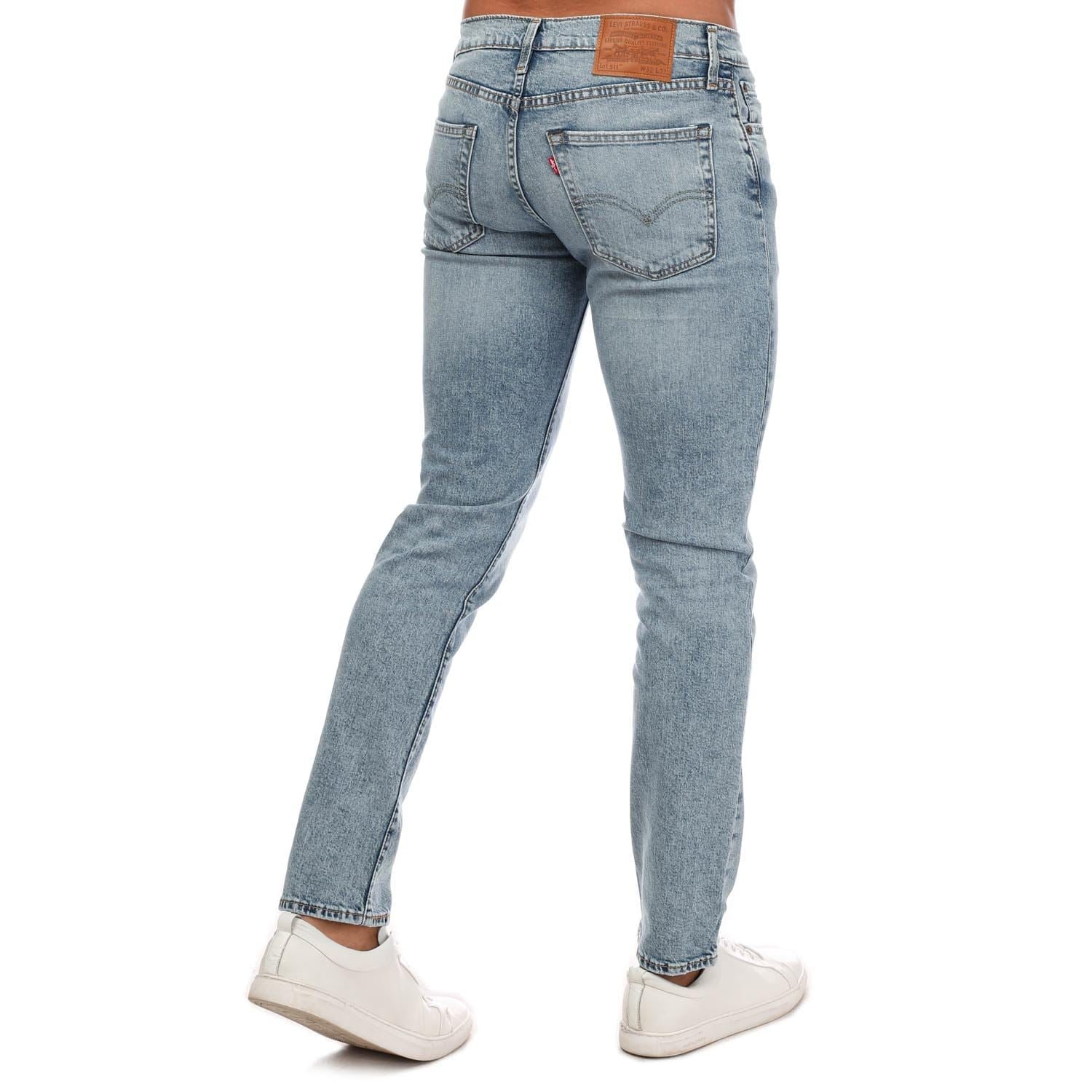 Levis Mens 511 Thrifted Casual Slim Fit Jeans