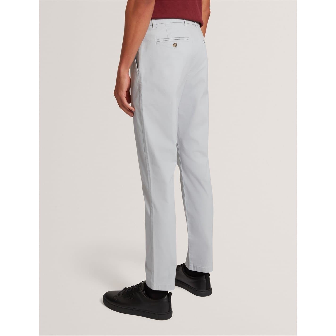 Ted Baker Solid Patterned Slim Chinos