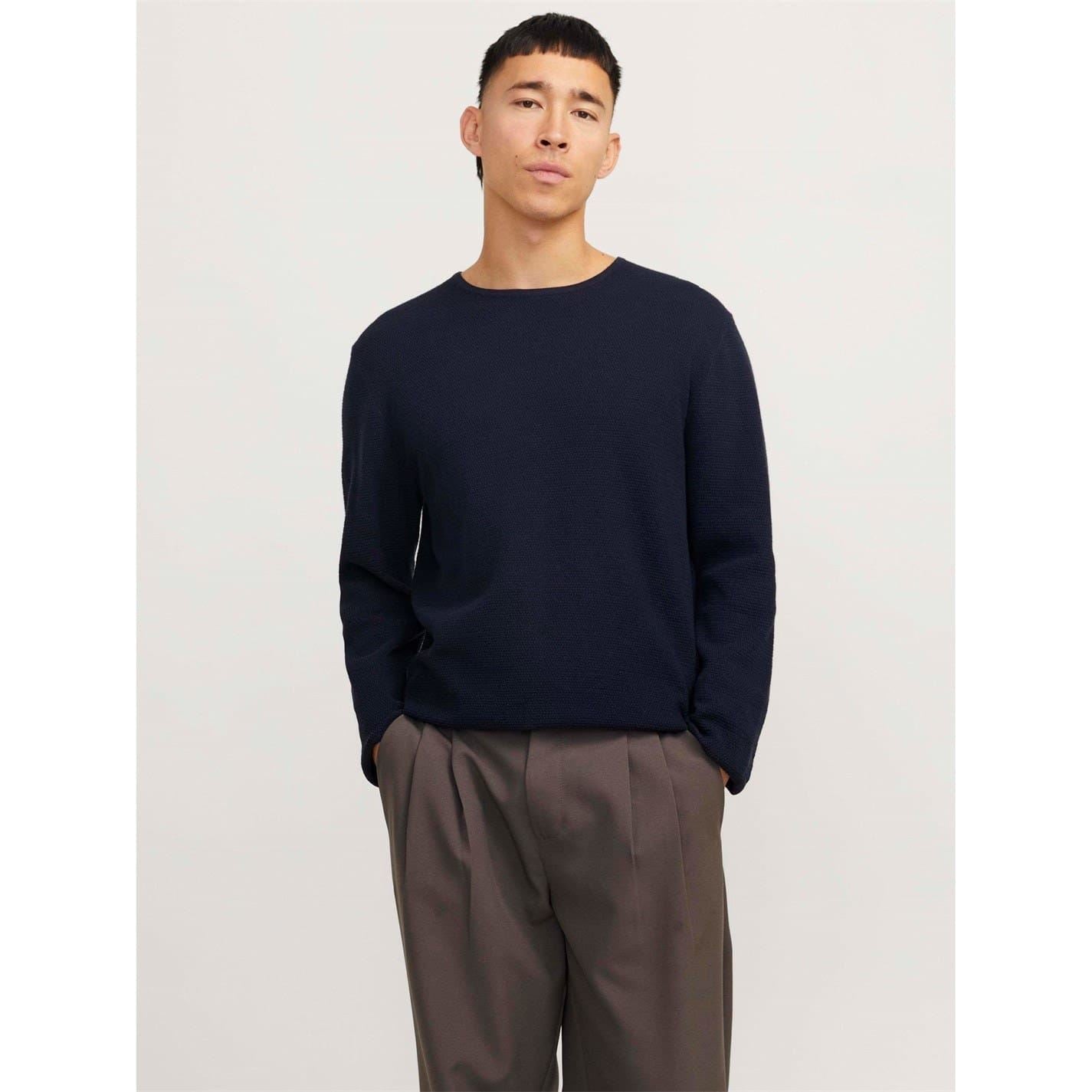 Jack and Jones Mens Crew Knit