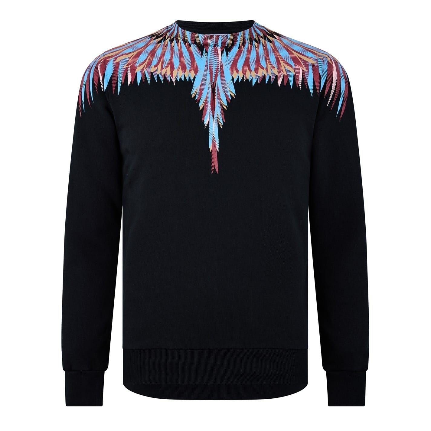 Marcelo Burlon Regular Fit Long Sleeve Crew Neck Sweater