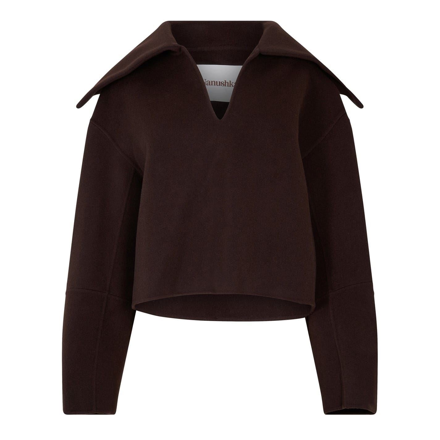 Nanushka Maxe Knit V-Neck Relaxed Fit Sweater