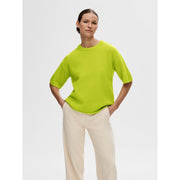 Selected Femme Maline Knit Relaxed Fit Crew Neck Sweater