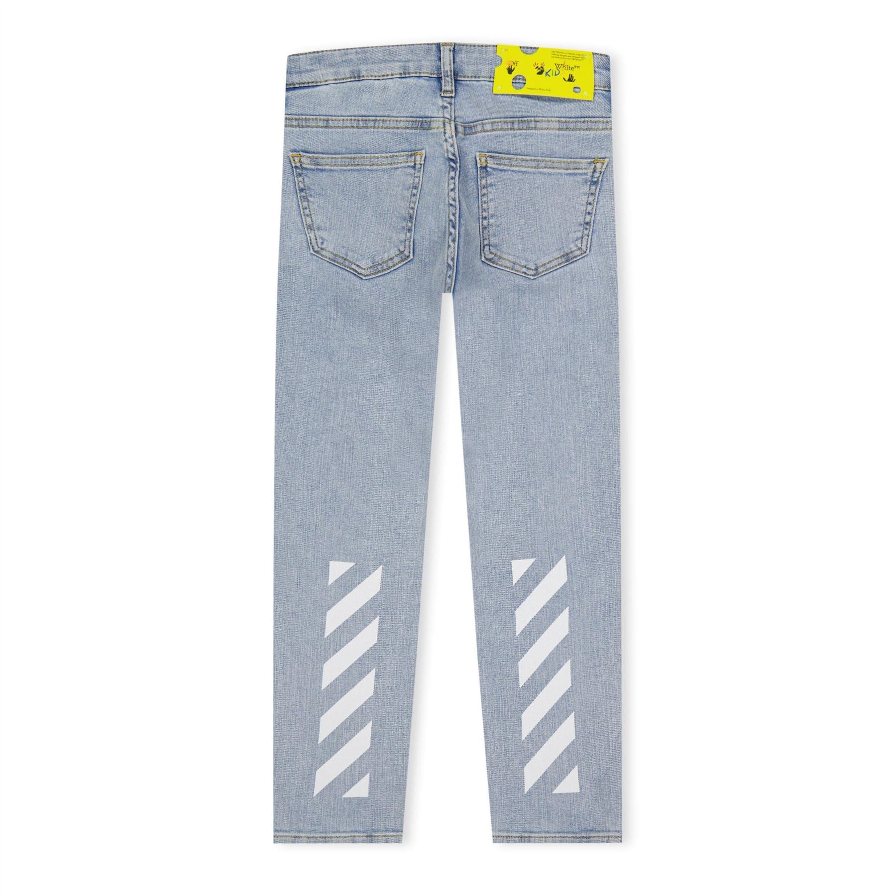 Off White Juniors Rubber Arrow Denim Pants