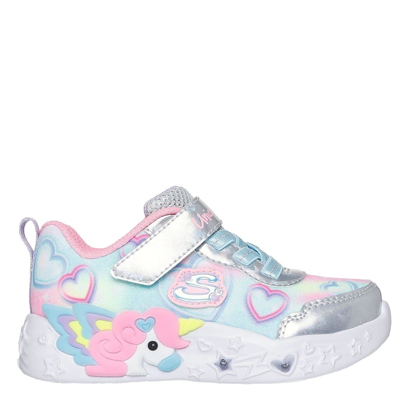Skechers Unicorn Light Up Graphic Print Trainers