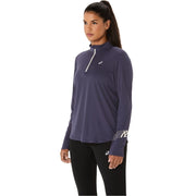 Asics Womens Icon Half Zip Ls Top Running