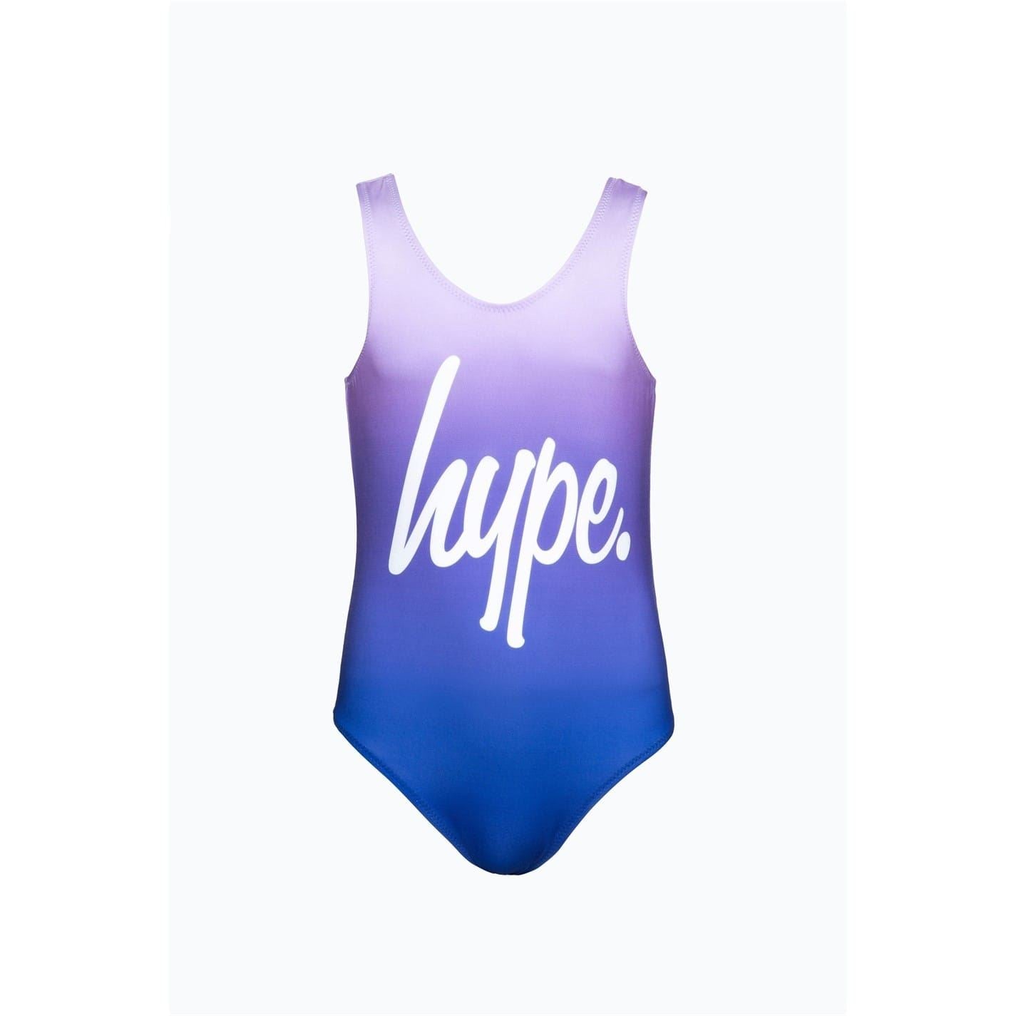 Hype Digital Lettering Ombre Swimsuit