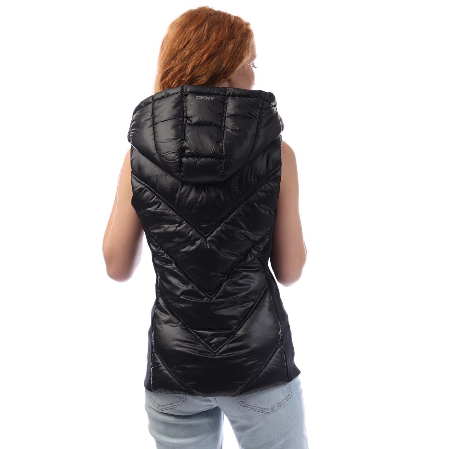 DKNY Hooded Puffer Vest