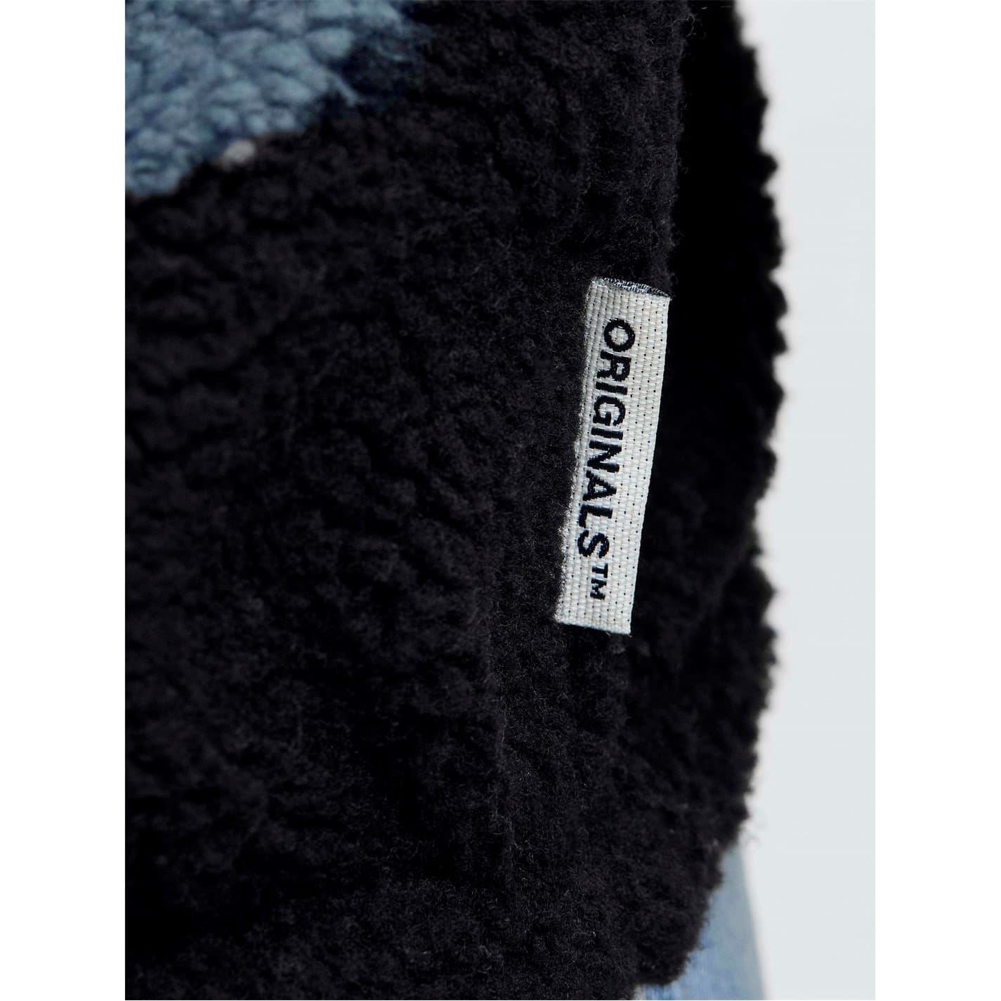 Jack and Jones Mens Bear Mountain Teddy Half Zip Top