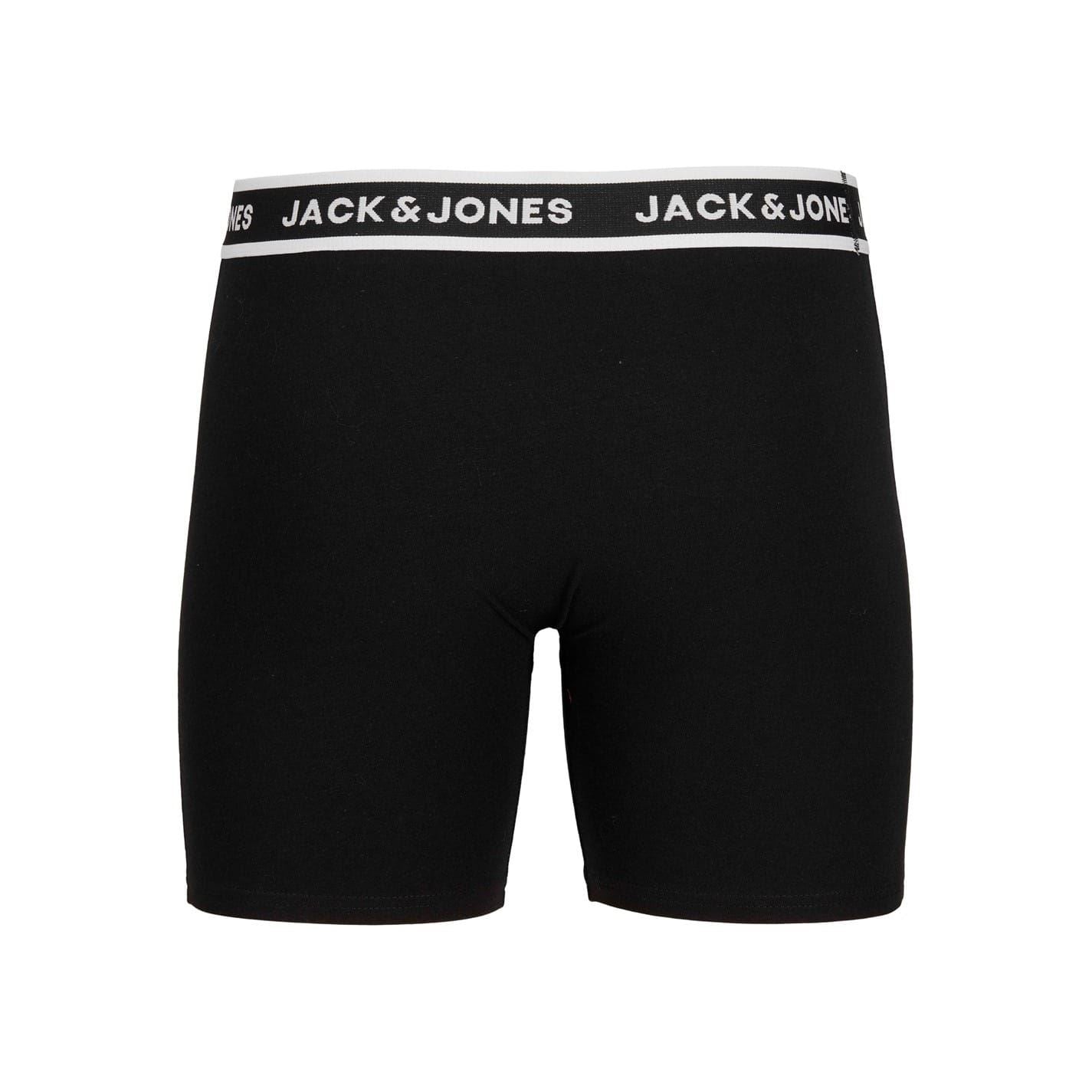 Jack and Jones Mens Pack Solid Boxer Briefs Plus Size