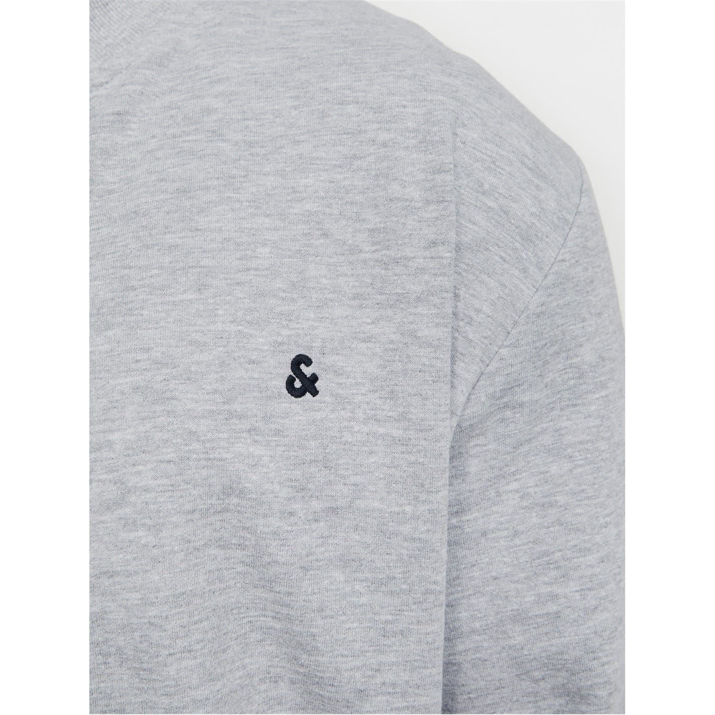 Jack and Jones Paulos Solid Patterned Zip Neck Ribbed Cuff Sweat Jacket