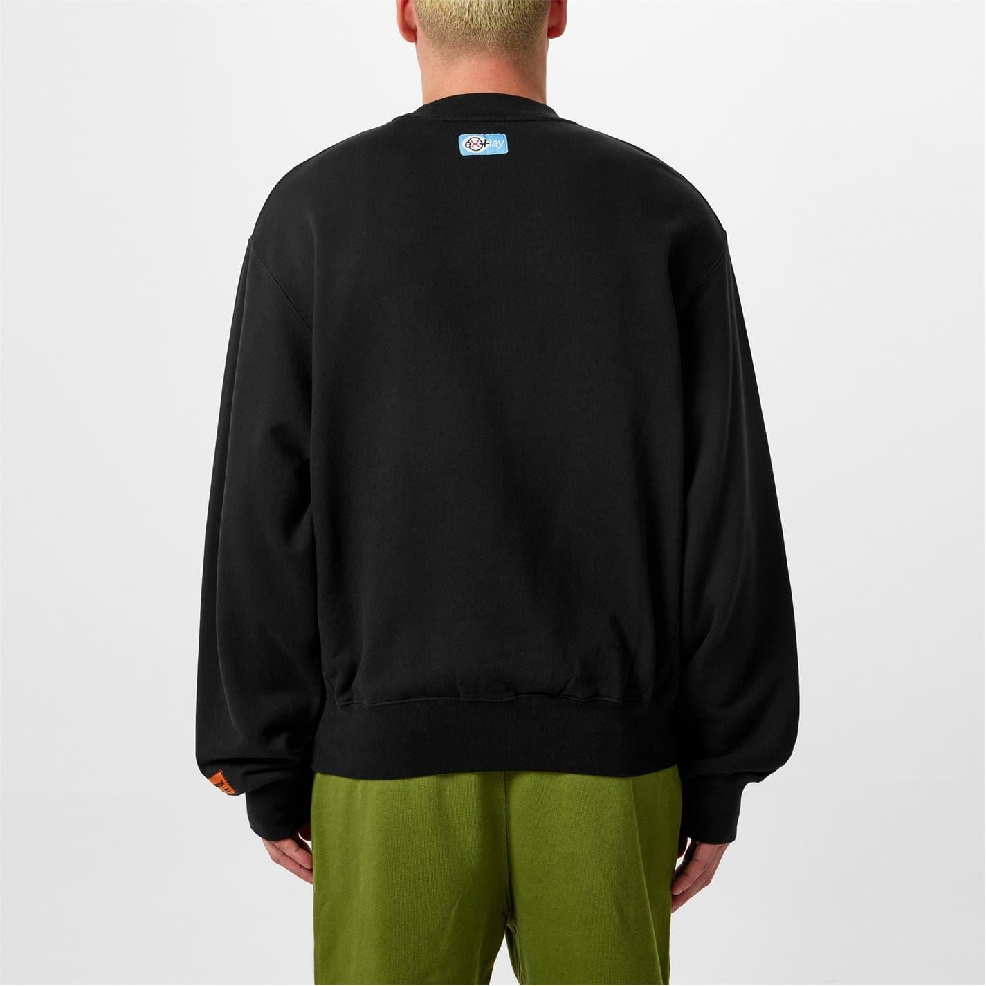 Heron Preston X Ray Relaxed Fit Long Sleeve Sweatshirt