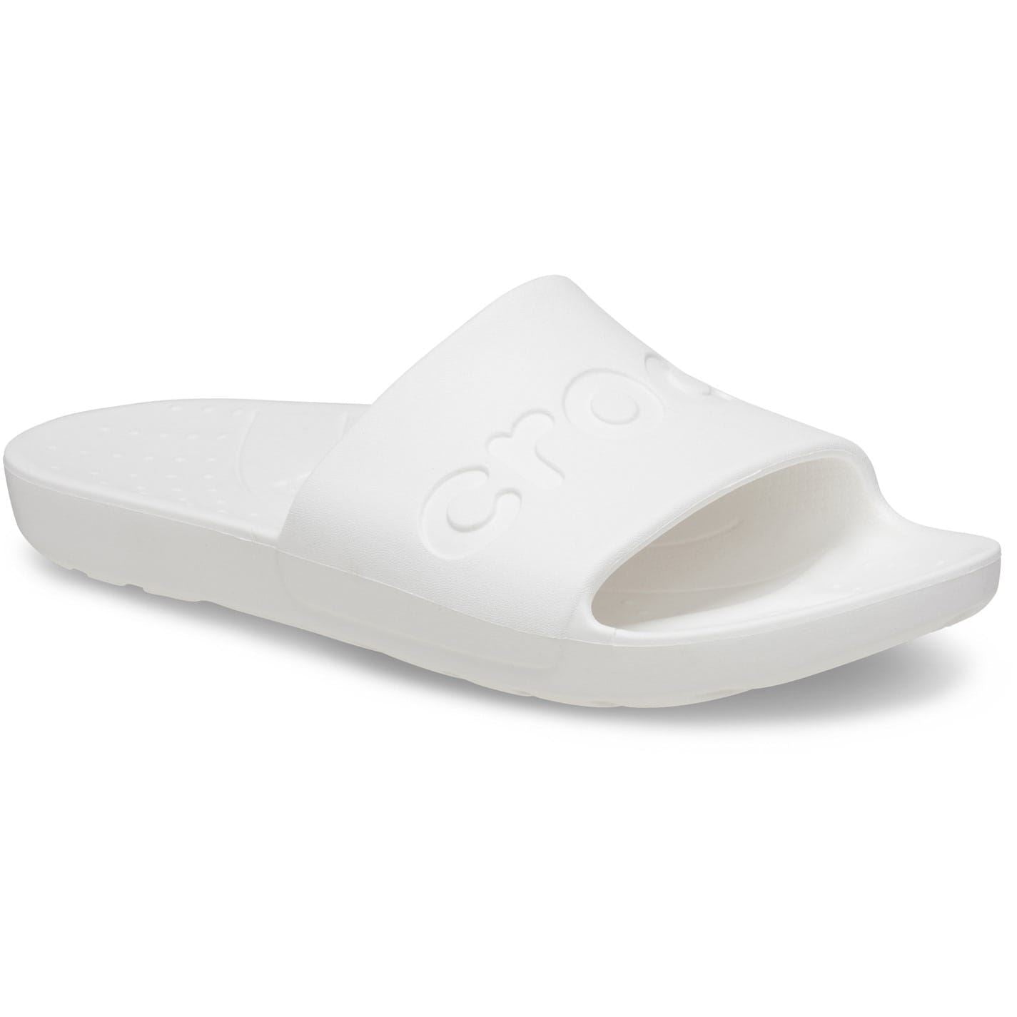 Crocs Logo Print Open Toe Slides