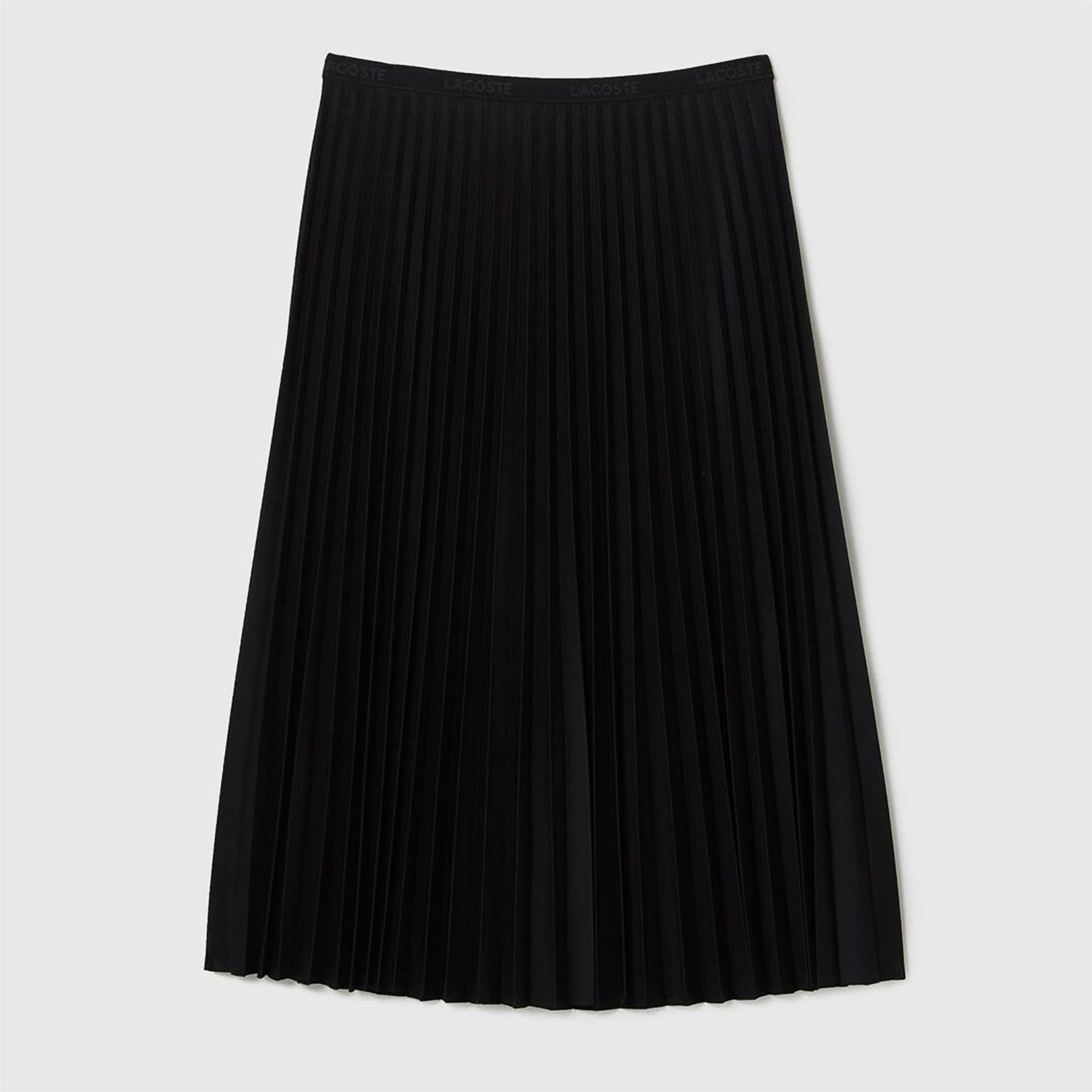 Lacoste Elasticated Waist Flowing Pleated Skirt