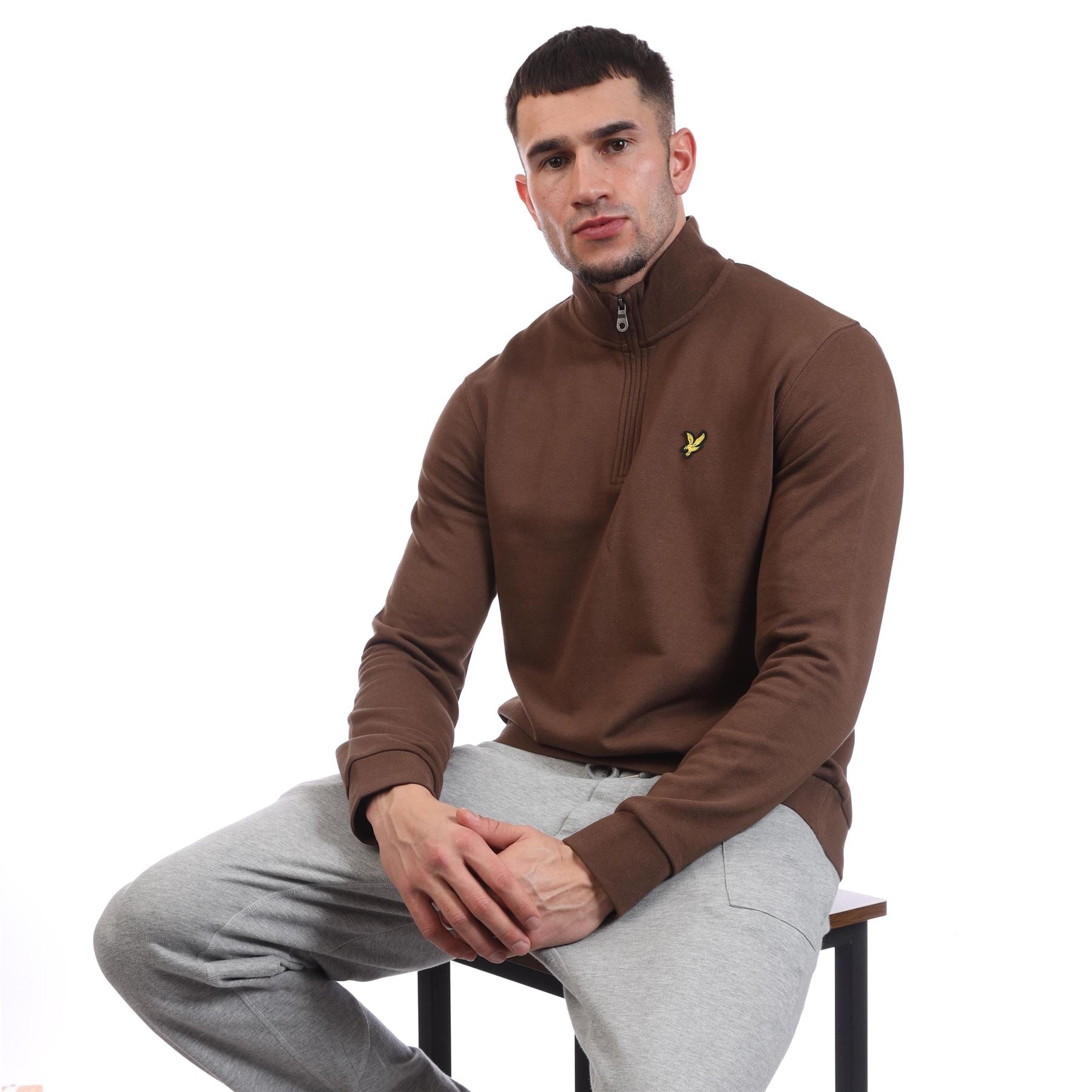 Lyle And Scott Loopback Quarter Zip Sweatshirt