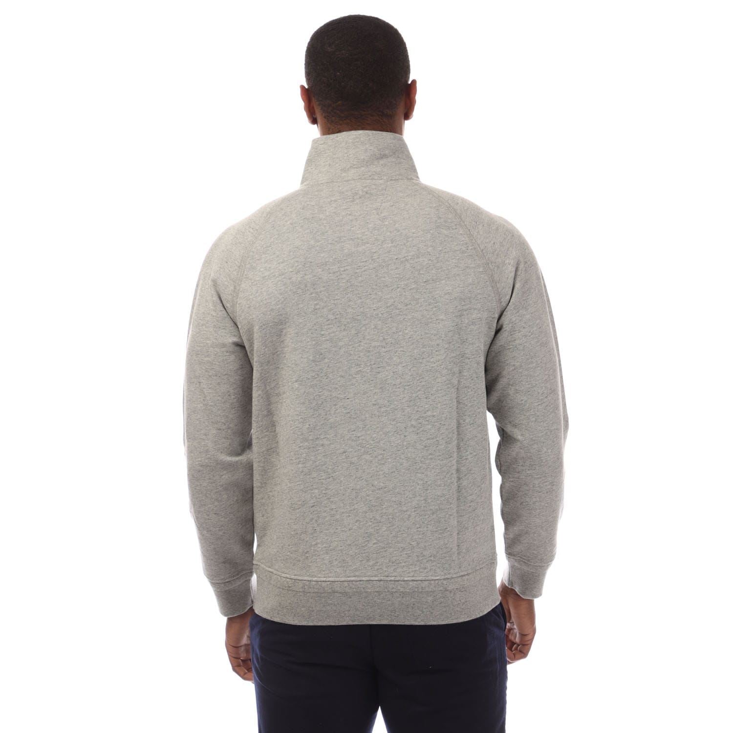 C.P. Company Diagonal Raised Fleece Half Zip Logo Sweatshirt
