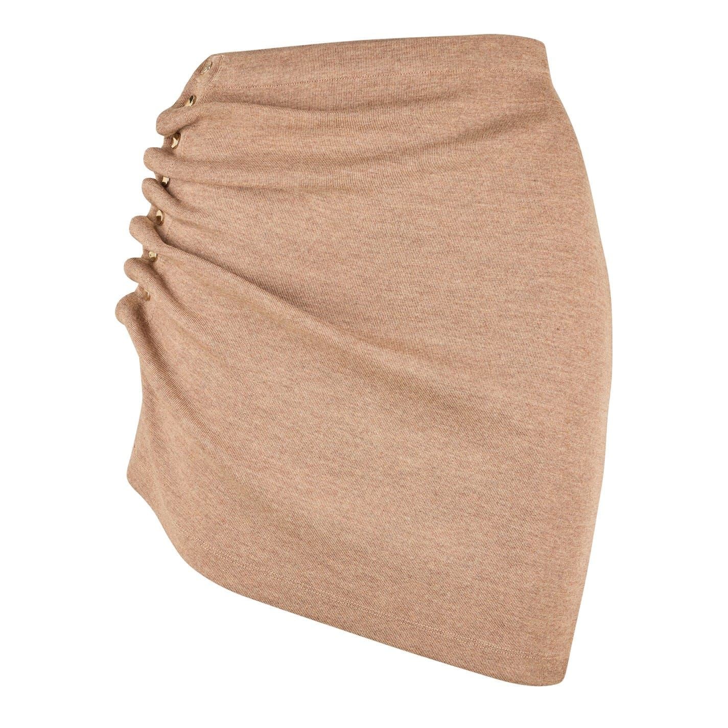 Rabanne Button Mini Wrap Skirt