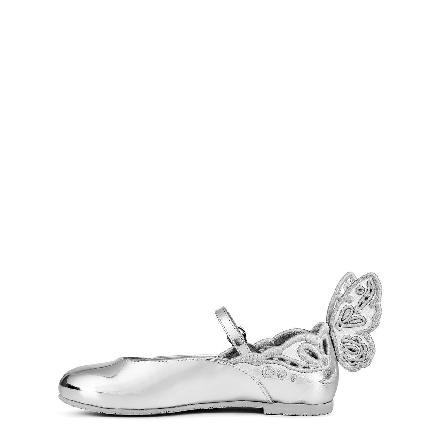 Sophia Webster Mini Chiara Broderie Ballet Pumps Juniors