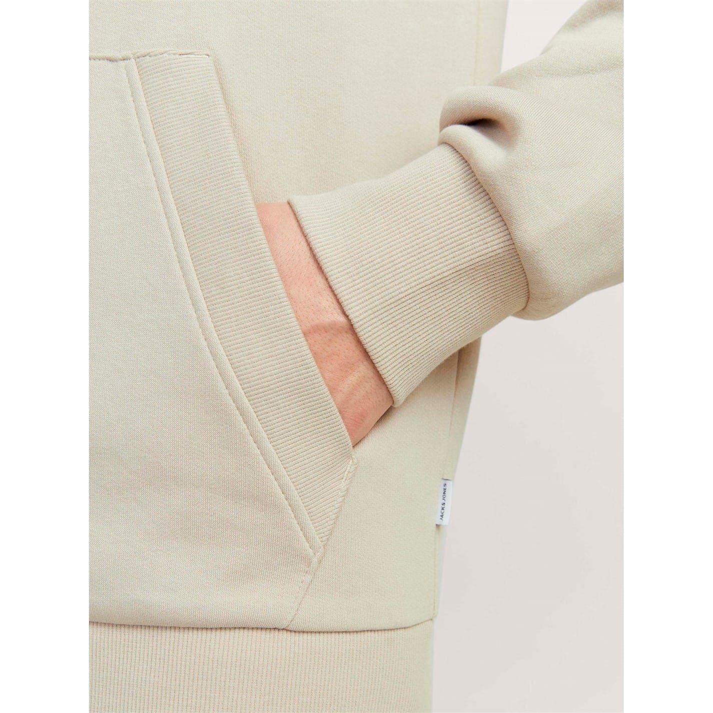 Jack and Jones Mens Logo Sweat Zip Hood