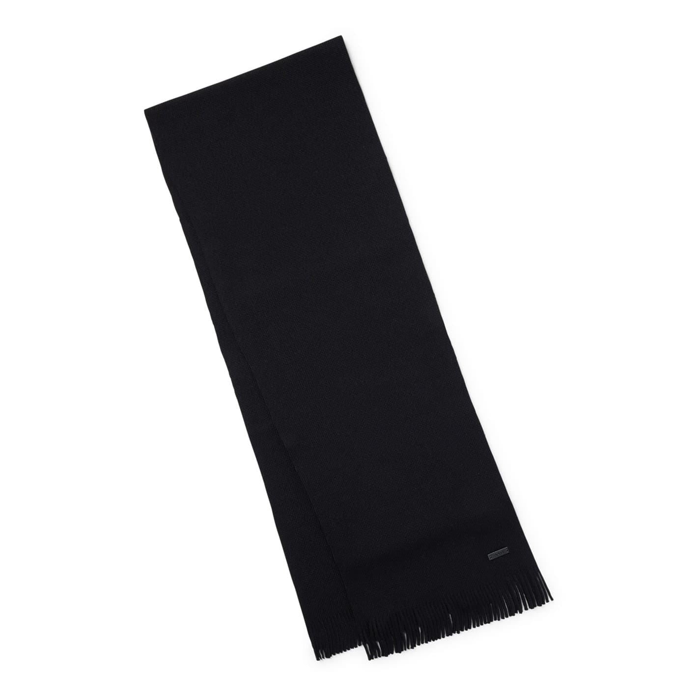 Boss Solid Oblong Scarf with Patch