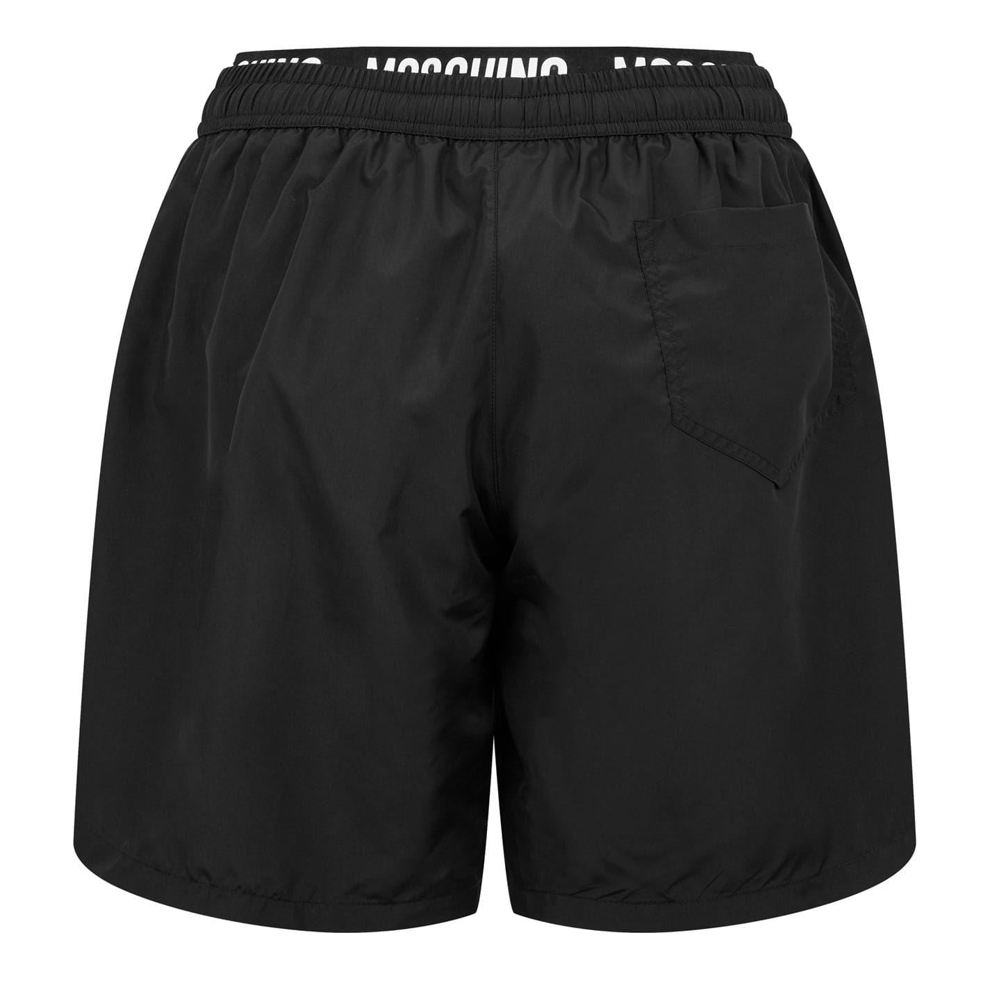 Moschino Plunging Neck Relaxed Fit Swim Short