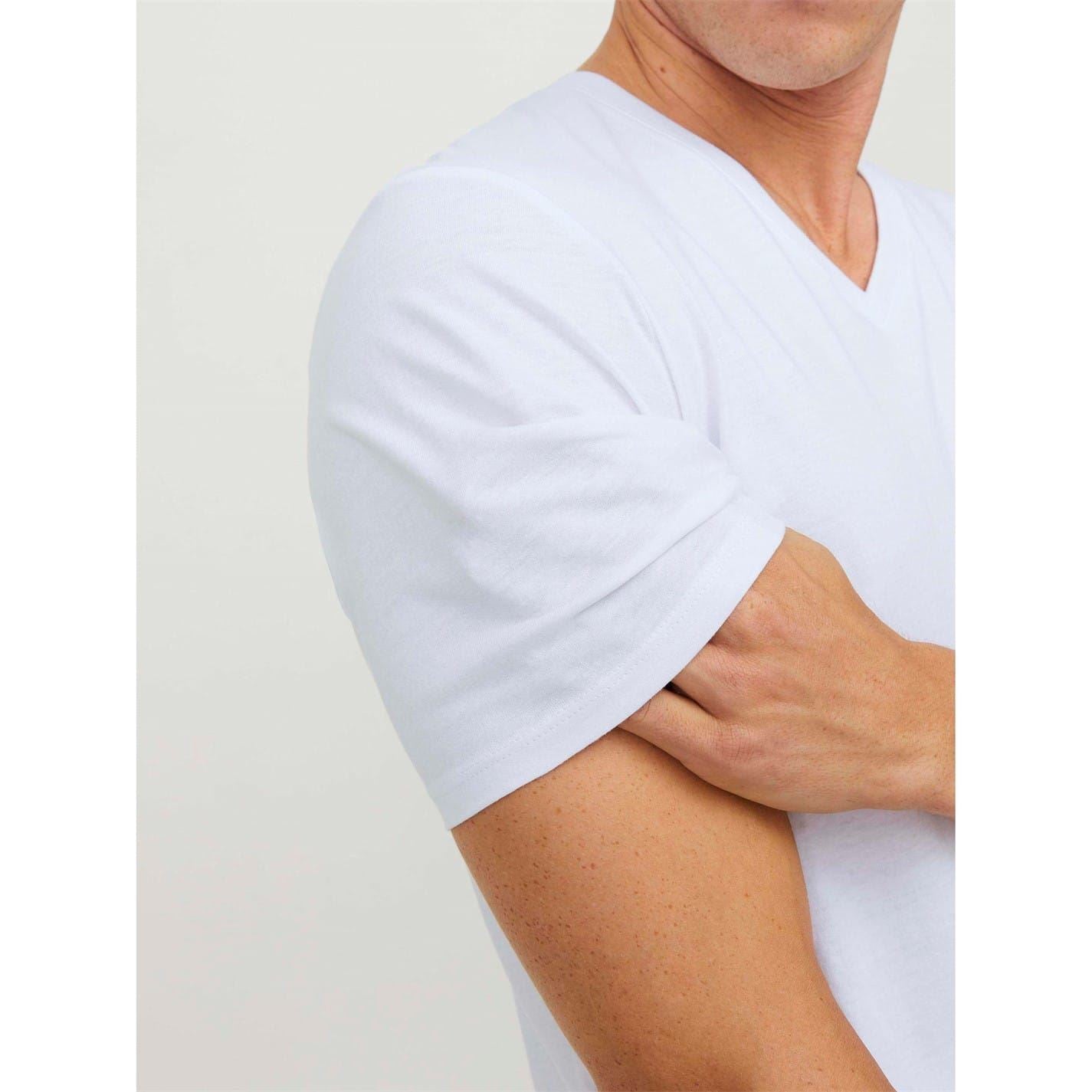 Jack and Jones V-Neck Short Sleeve Regular Fit T-Shirt 2 Pack