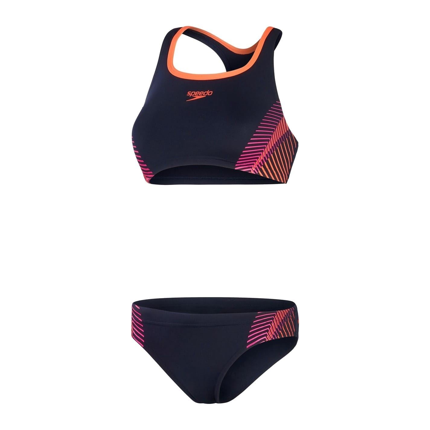 Speedo Placement Evostripe Chevron Bikini Set