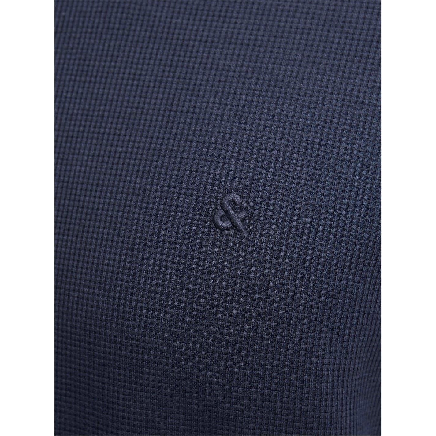 Jack and Jones Mens Zip Polo Plus Size