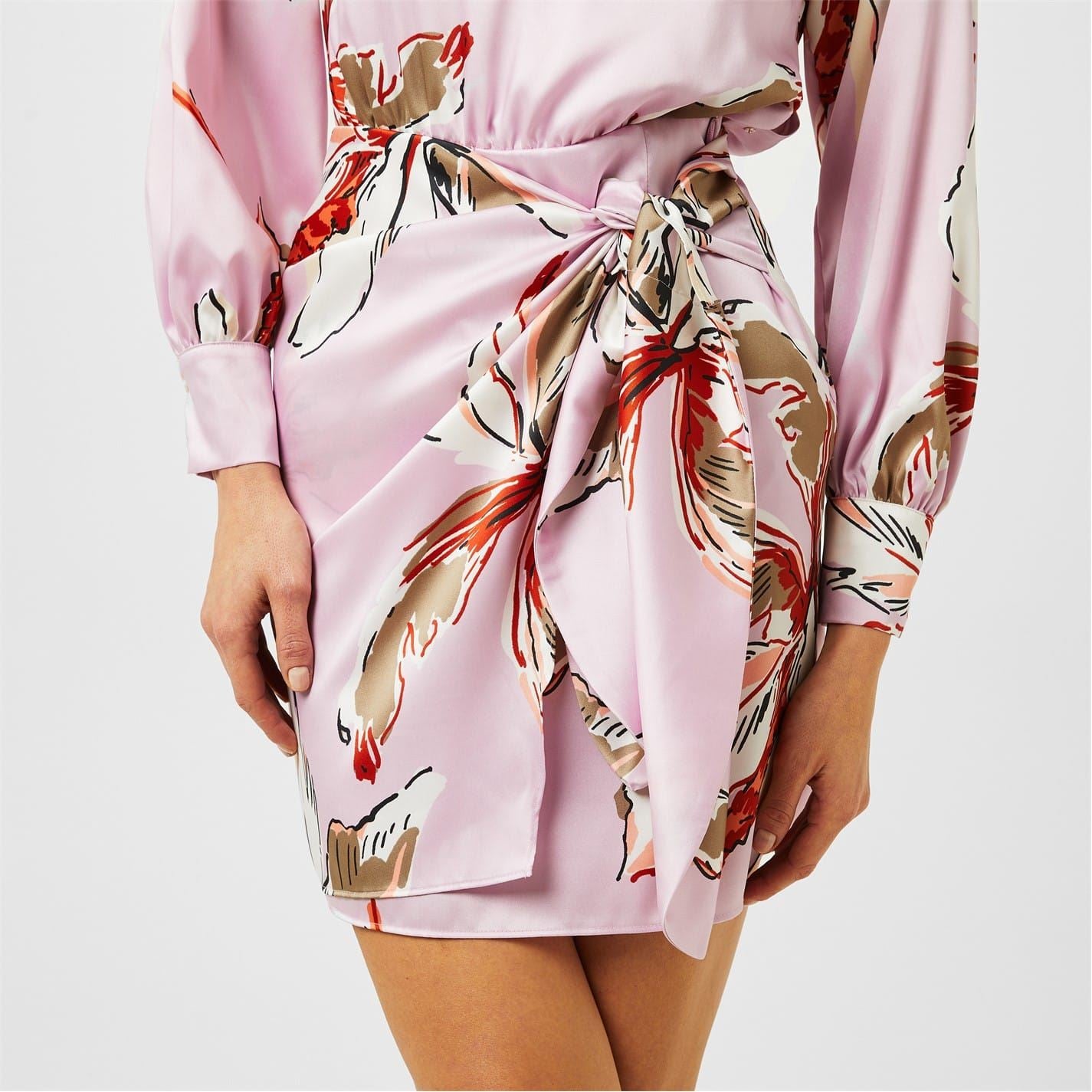 Marella Agre Crew Neck Mini Wrap Dress