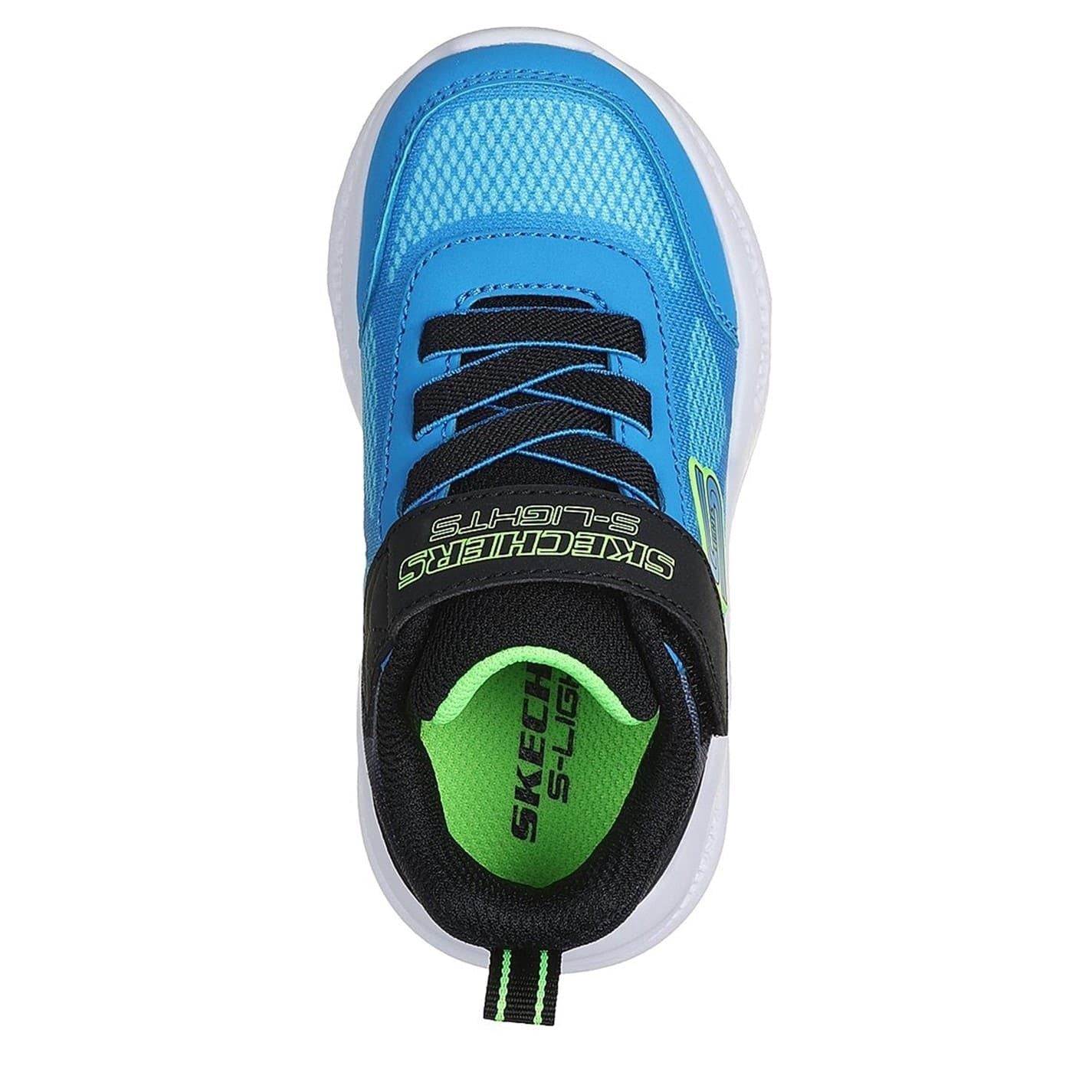 Skechers Boys Lighted Gore Strap Round Toe Trainers