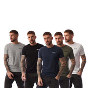 Bench Mens Oliver 5 Pack T-Shirts