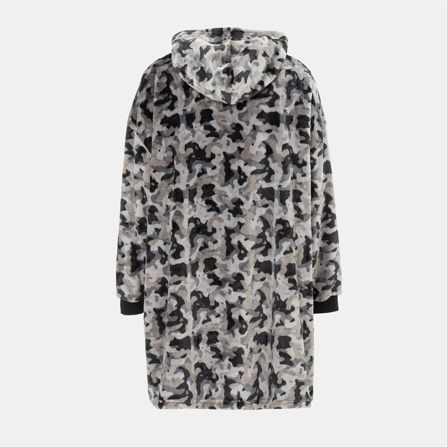 Howick Mens Snuggle Hoodie Camo Pattern