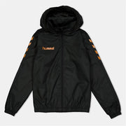 Hummel Core Solid Patterned Hooded Windbreaker Jacket