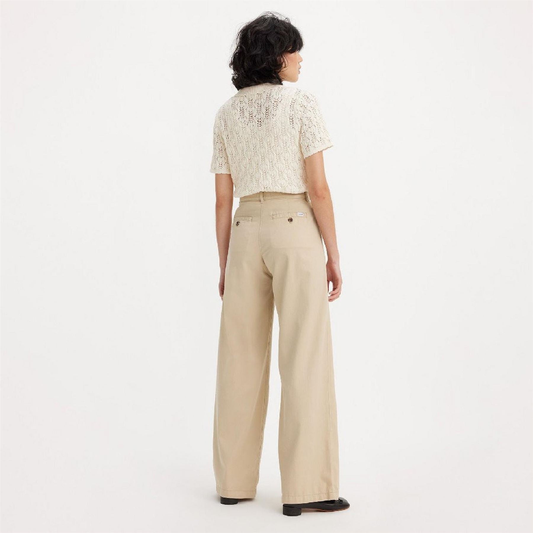Levis Pleated Wideleg Trouser Safari