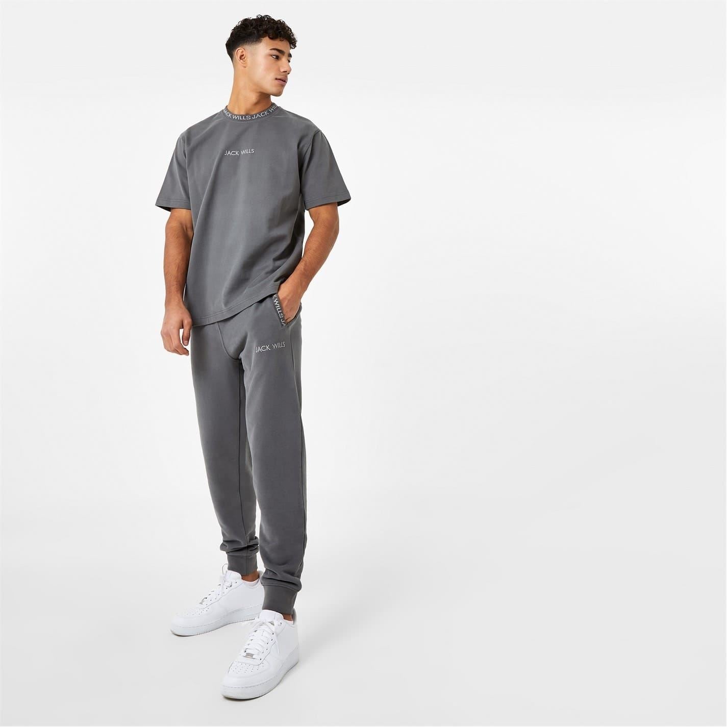 Jack Wills Mens Jacquard Logo Joggers