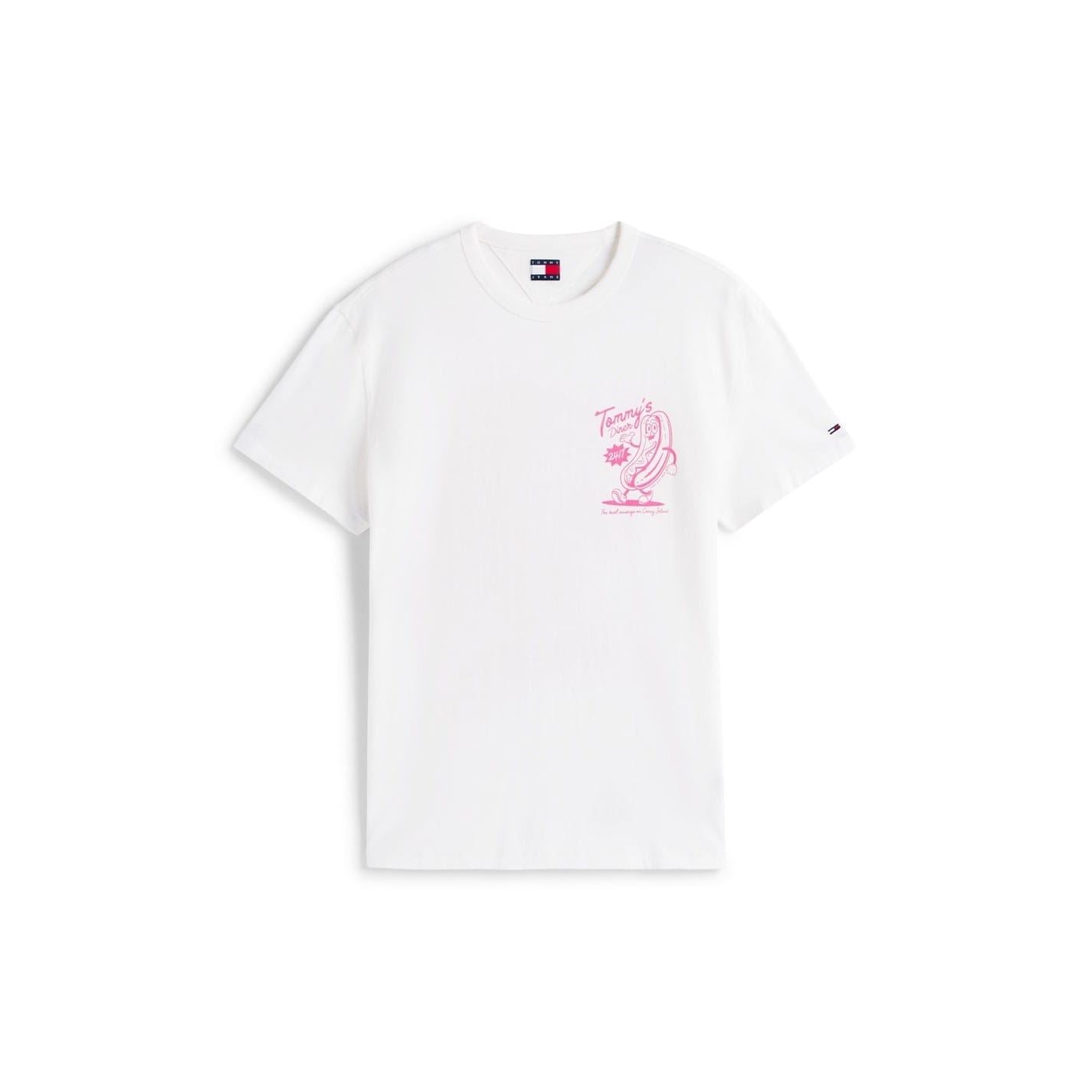 Tommy Jeans Regular Fit Graphic Crew Neck T-Shirt