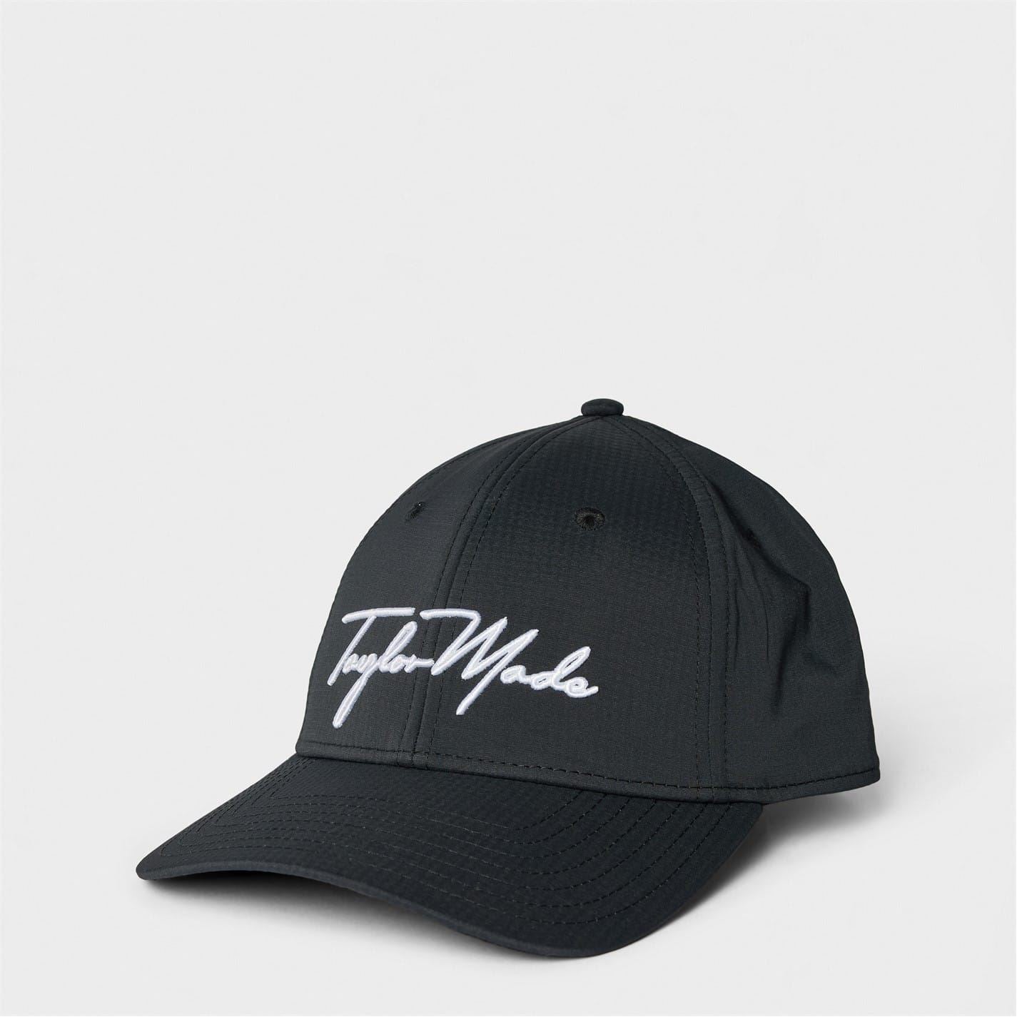 TaylorMade Logo Lettering Pre Curved Brim Baseball Cap