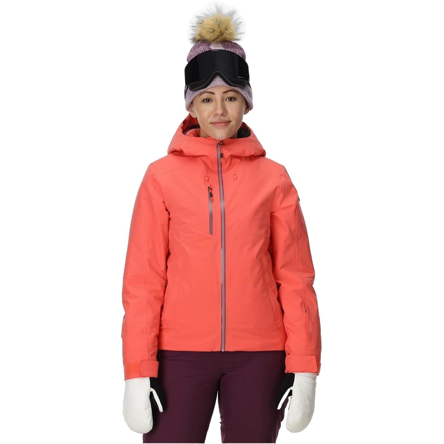 Spyder Temerity Hooded Solid Patterned Ski Jacket