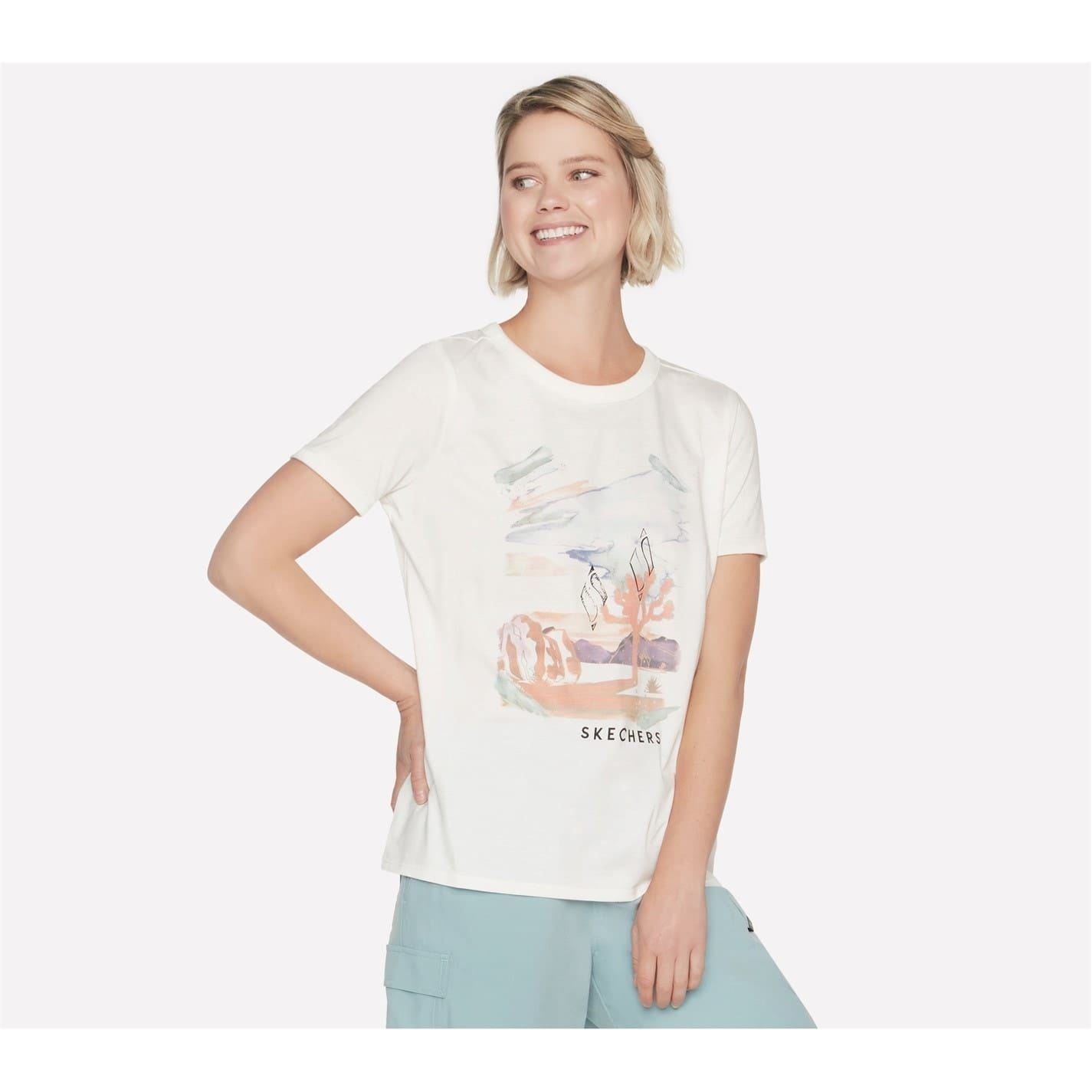 Skechers Airbrush Regular Fit Crew Neck T-Shirt